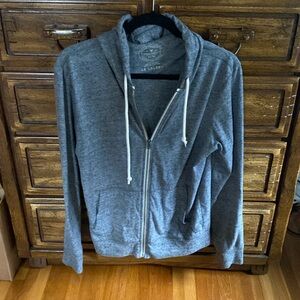 American Eagle grey lightweight zip up hoodie